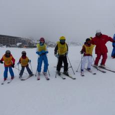 TEST DI FINE CORSI SCI SNOWBOARD A MONGINEVRO PROMOSSI DA VALANGA AZZURRA TORINO